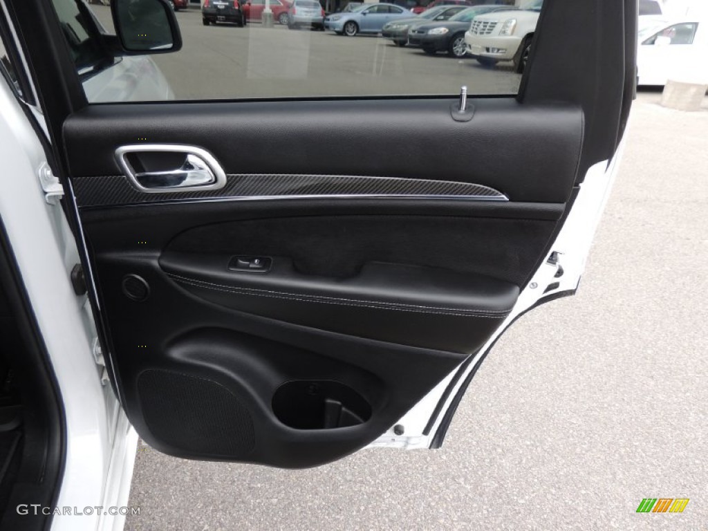 2013 Jeep Grand Cherokee SRT8 4x4 SRT Black Door Panel Photo #80649043