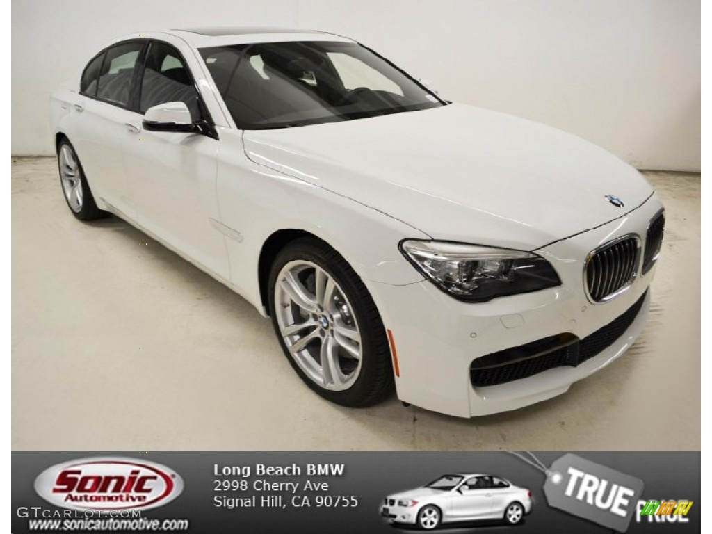 2013 7 Series 750i Sedan - Alpine White / Black photo #1