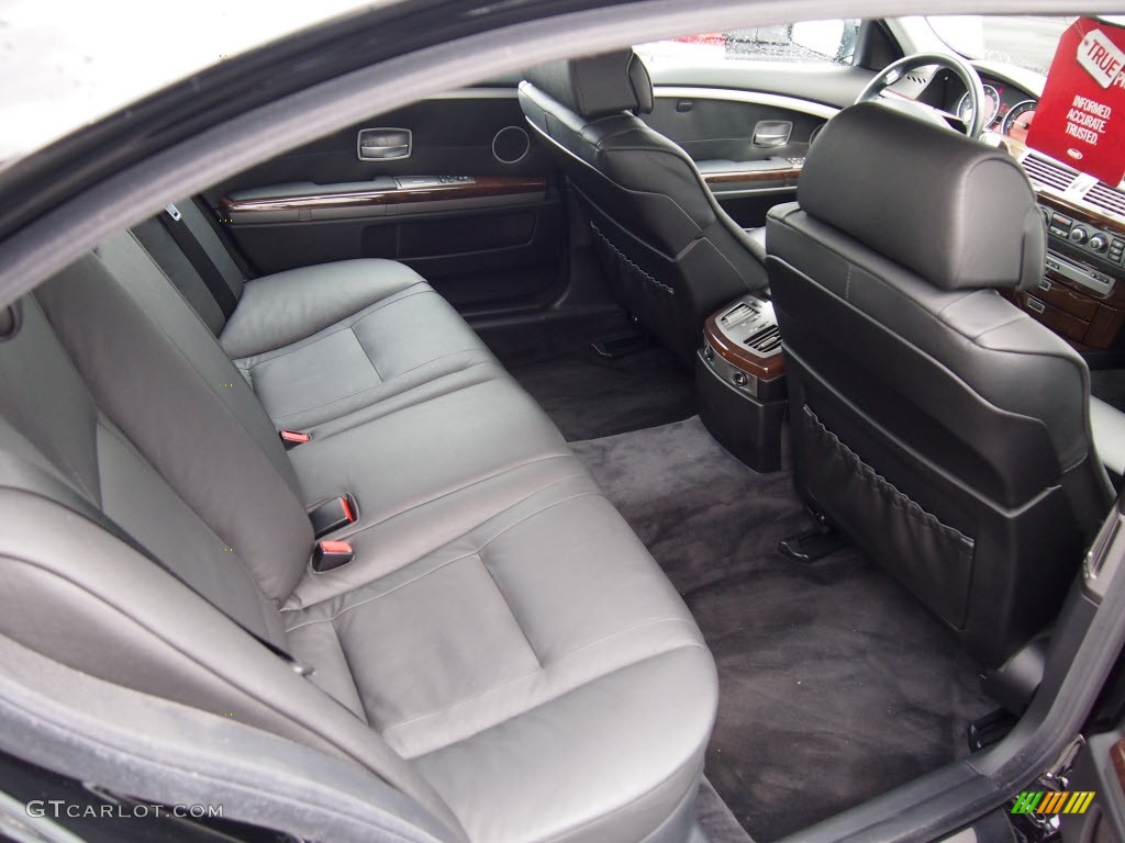 Black/Black Interior 2006 BMW 7 Series 750Li Sedan Photo #80649708