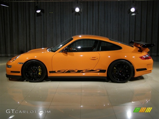 2007 911 GT3 RS - Orange/Black / Black photo #16