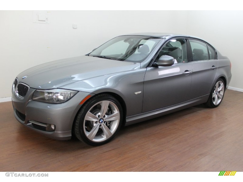 2009 3 Series 335i Sedan - Space Grey Metallic / Grey photo #1