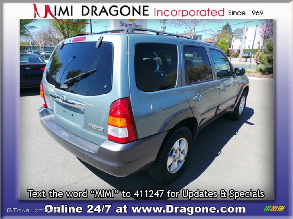 2003 Tribute ES-V6 4WD - Light Cypress Green Metallic / Dark Flint Gray photo #4