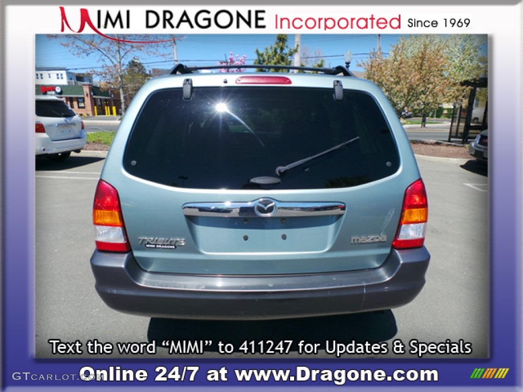 2003 Tribute ES-V6 4WD - Light Cypress Green Metallic / Dark Flint Gray photo #5
