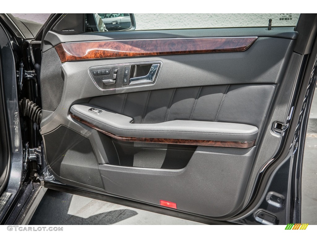 2011 Mercedes-Benz E 350 Sedan Black Door Panel Photo #80654413