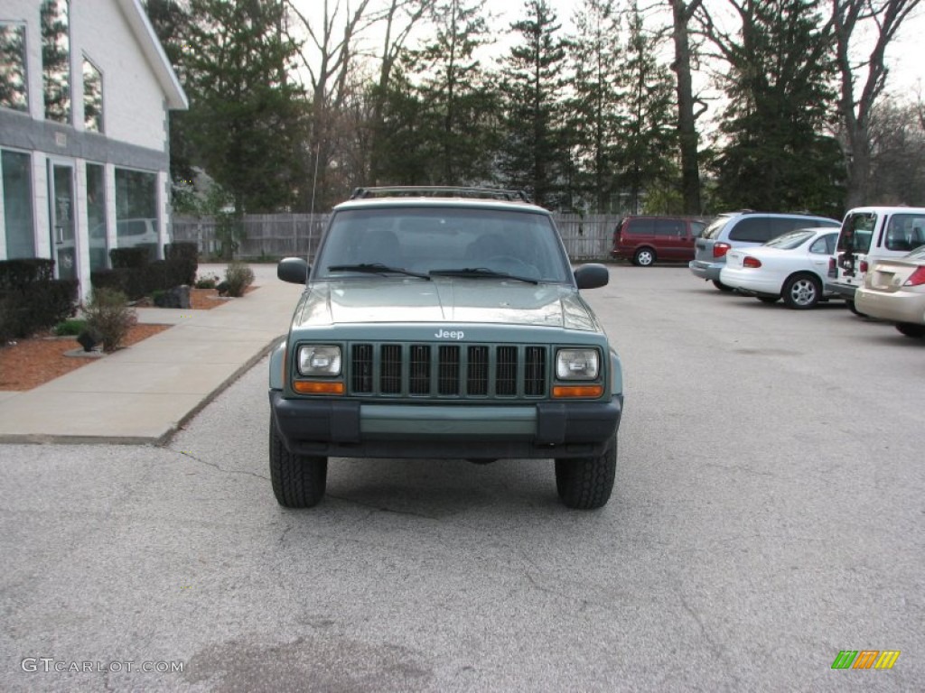 2000 Cherokee Sport 4x4 - Forest Green Pearl / Agate Black photo #2