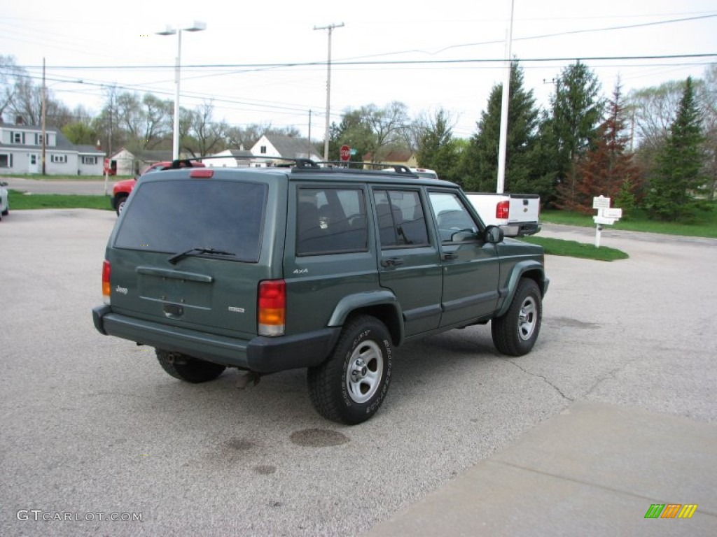 2000 Cherokee Sport 4x4 - Forest Green Pearl / Agate Black photo #5