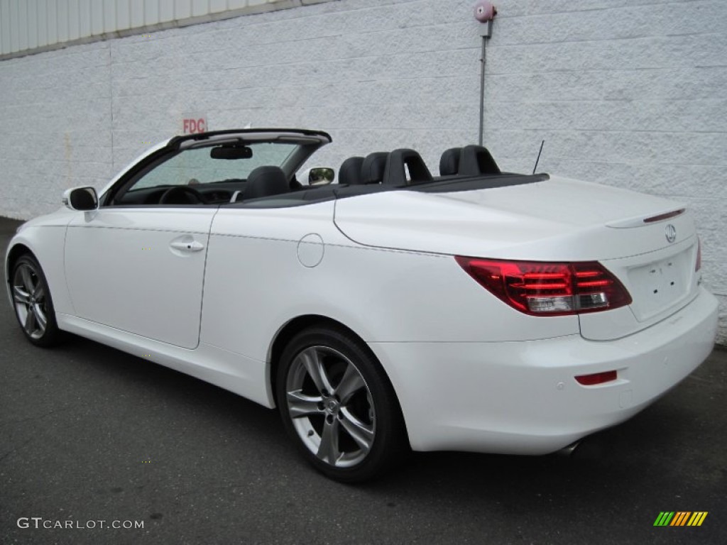 2012 IS 250 C Convertible - Starfire White Pearl / Black photo #5