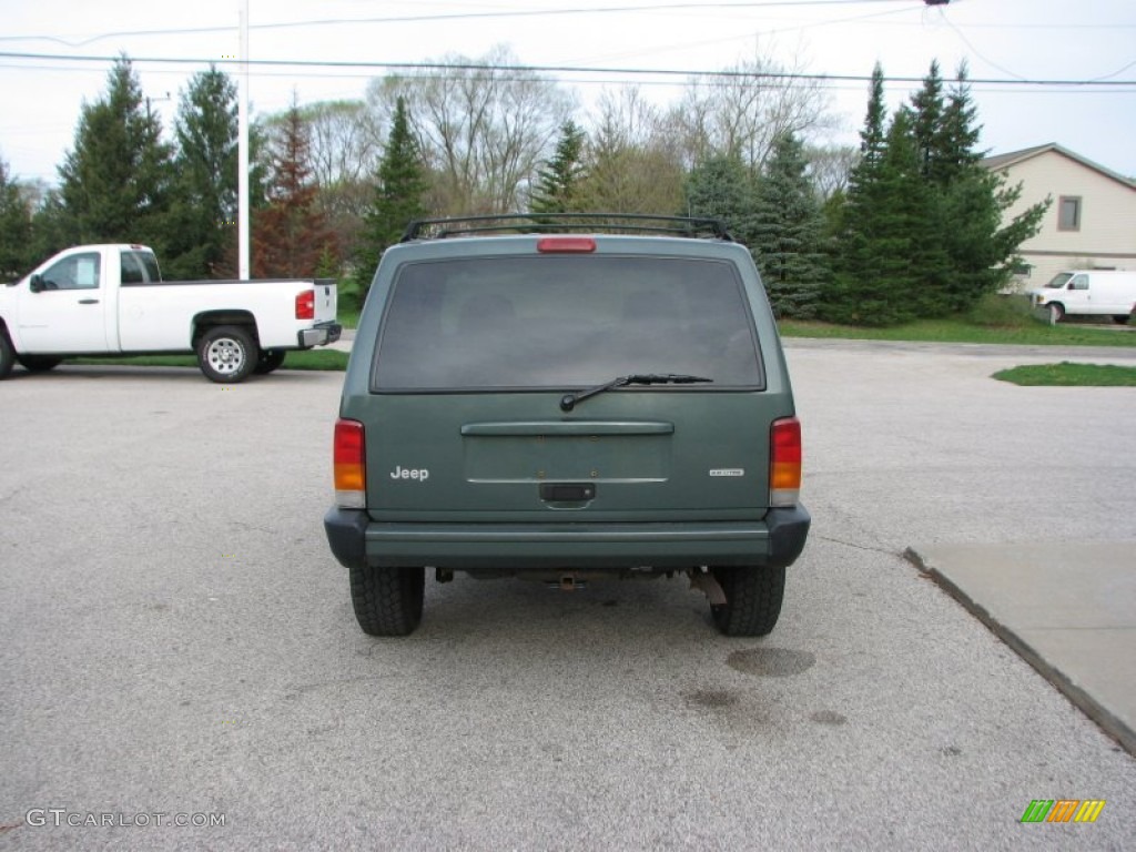 2000 Cherokee Sport 4x4 - Forest Green Pearl / Agate Black photo #6