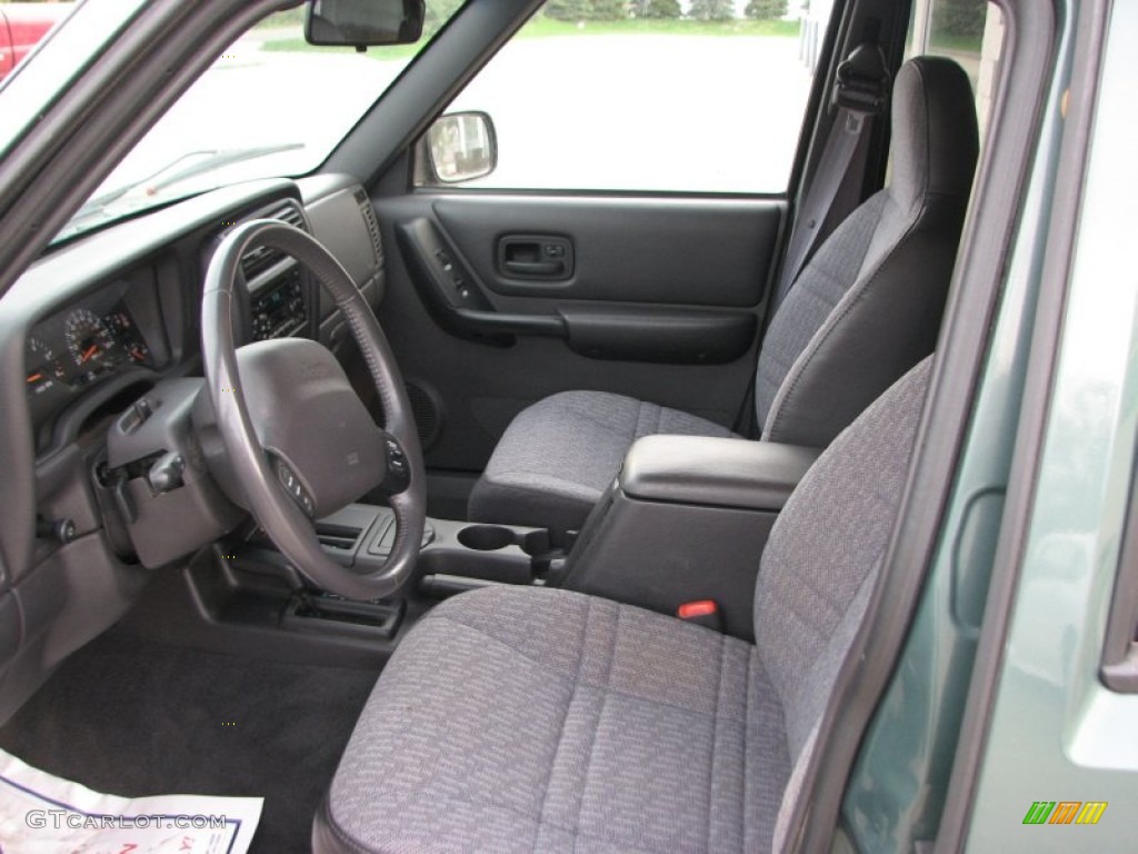 2000 Cherokee Sport 4x4 - Forest Green Pearl / Agate Black photo #10