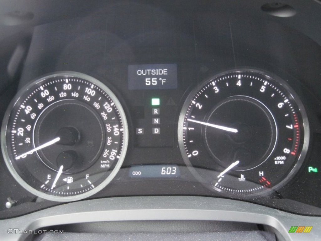 2012 Lexus IS 250 C Convertible Gauges Photo #80654778