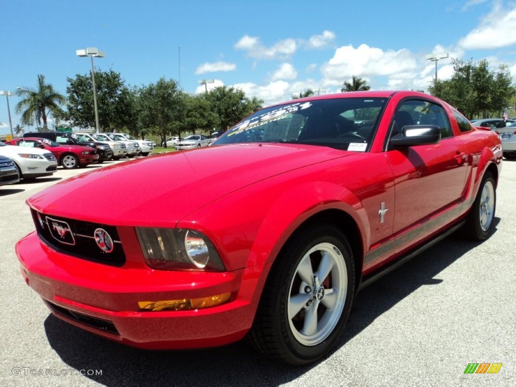 Torch Red 2008 Ford Mustang V6 Premium Coupe Exterior Photo #80656386