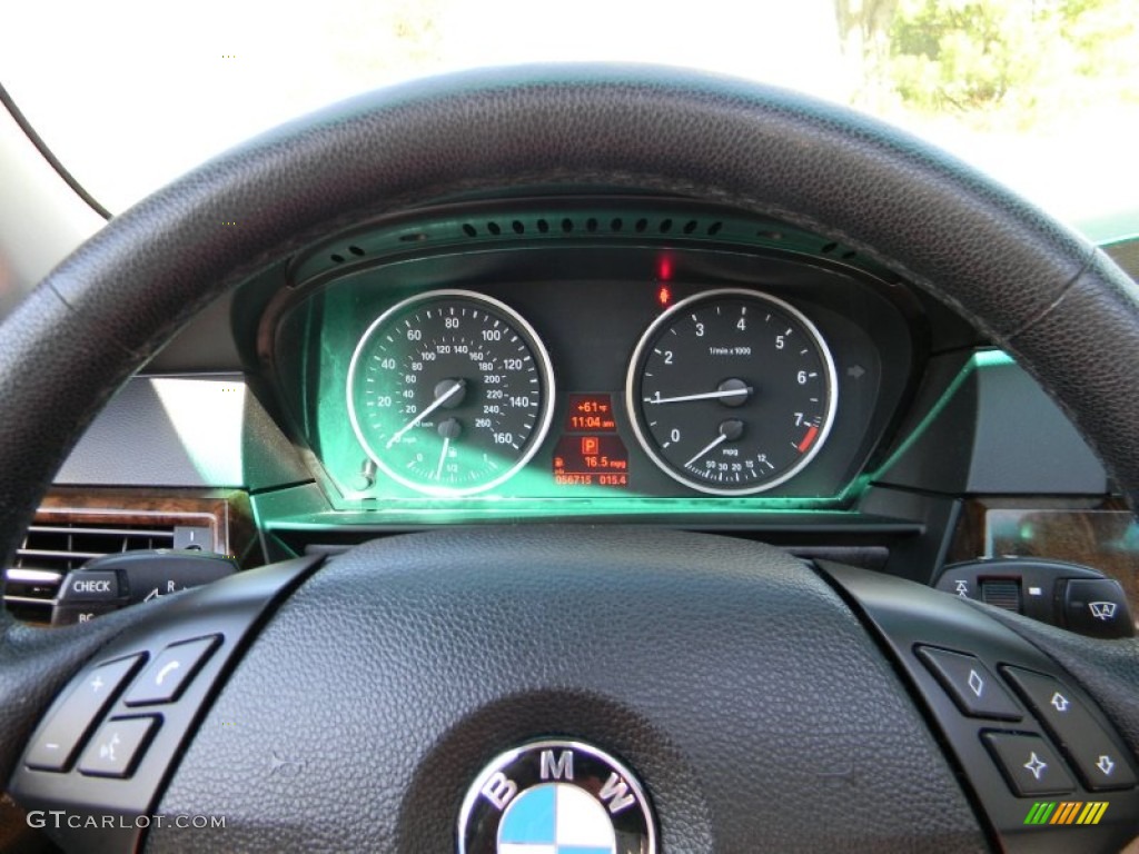 2008 BMW 5 Series 535xi Sports Wagon Gauges Photo #80656689