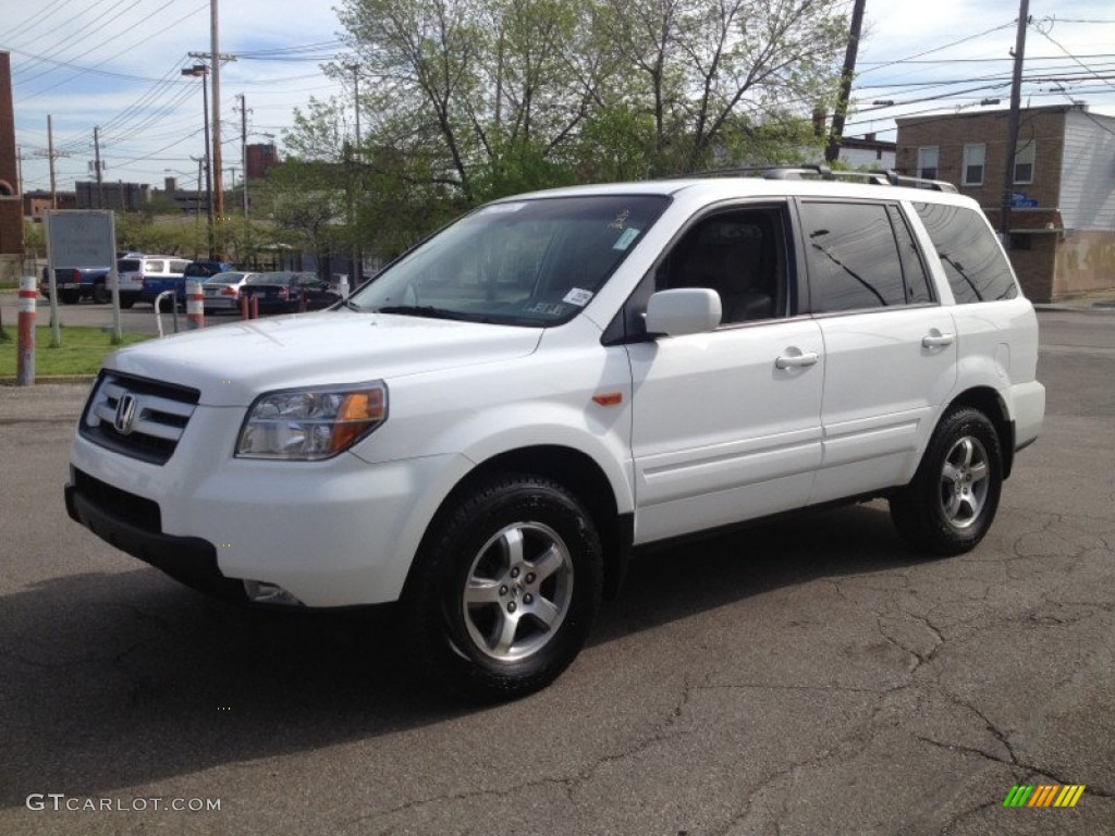 2006 Pilot EX-L 4WD - Taffeta White / Gray photo #1