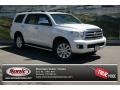 2013 Blizzard White Pearl Toyota Sequoia Platinum 4WD  photo #1