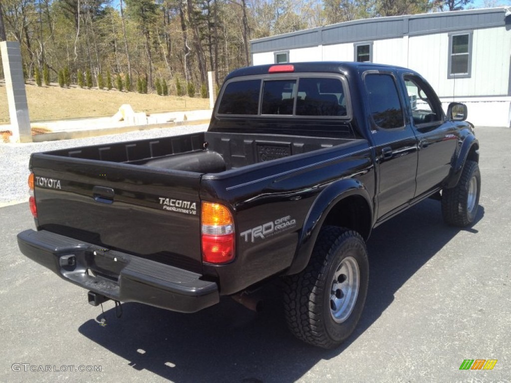 2003 Tacoma V6 PreRunner Double Cab - Black Sand Pearl / Charcoal photo #14