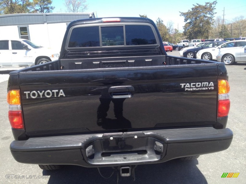 2003 Tacoma V6 PreRunner Double Cab - Black Sand Pearl / Charcoal photo #15