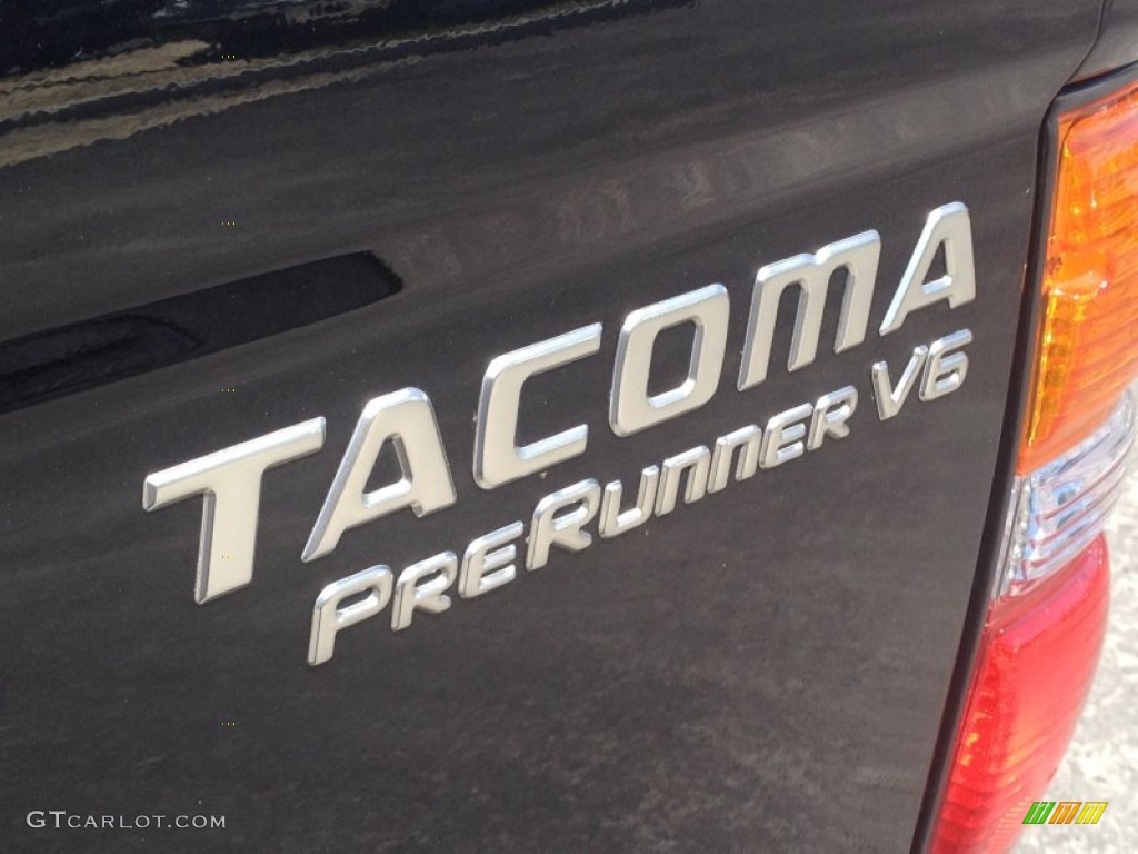 2003 Tacoma V6 PreRunner Double Cab - Black Sand Pearl / Charcoal photo #17