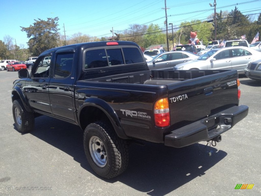 2003 Tacoma V6 PreRunner Double Cab - Black Sand Pearl / Charcoal photo #18
