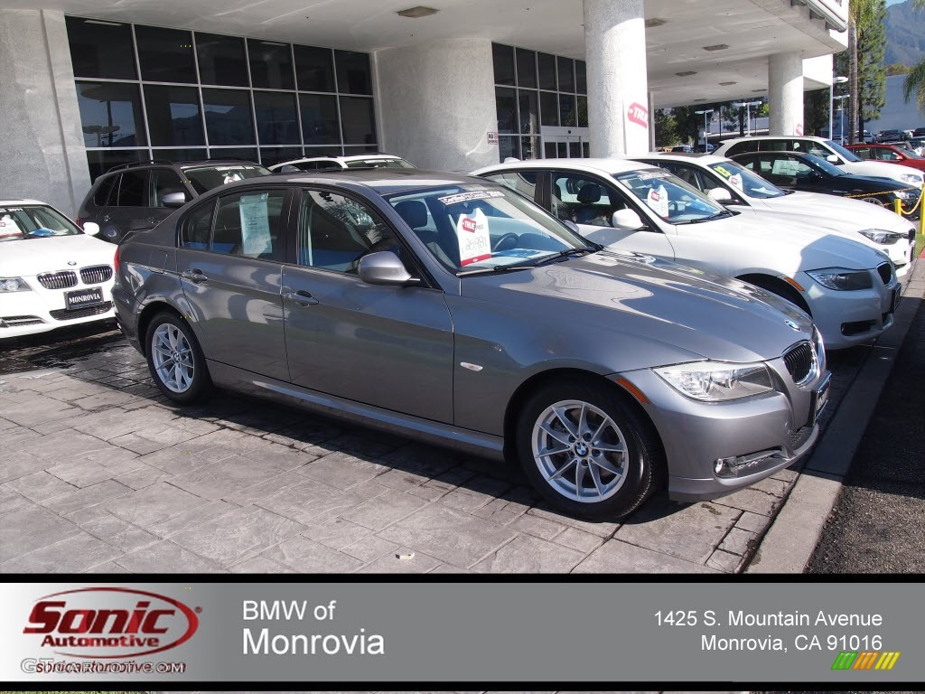 2010 3 Series 328i Sedan - Space Gray Metallic / Black photo #1