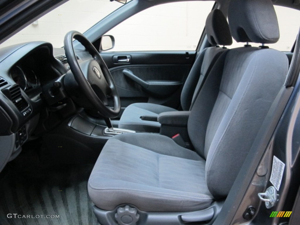 Gray Interior 2005 Honda Civic EX Sedan Photo #80658285