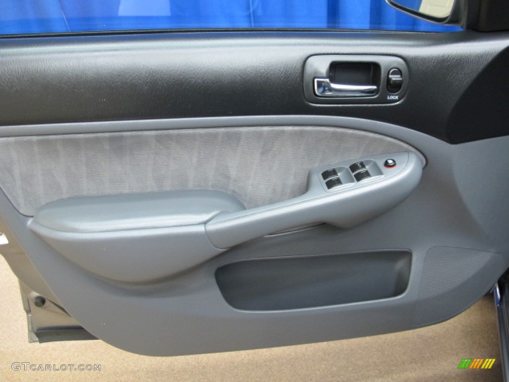 2005 Honda Civic EX Sedan Gray Door Panel Photo #80658731