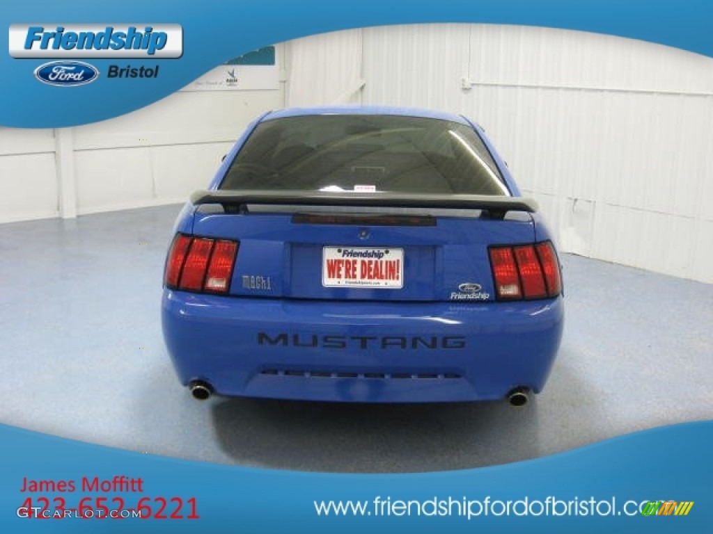 2003 Mustang Mach 1 Coupe - Sonic Blue Metallic / Dark Charcoal photo #4