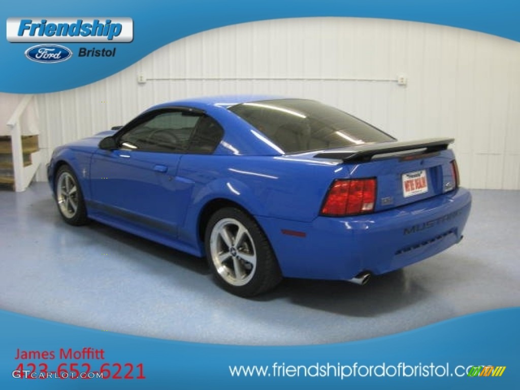 2003 Mustang Mach 1 Coupe - Sonic Blue Metallic / Dark Charcoal photo #5
