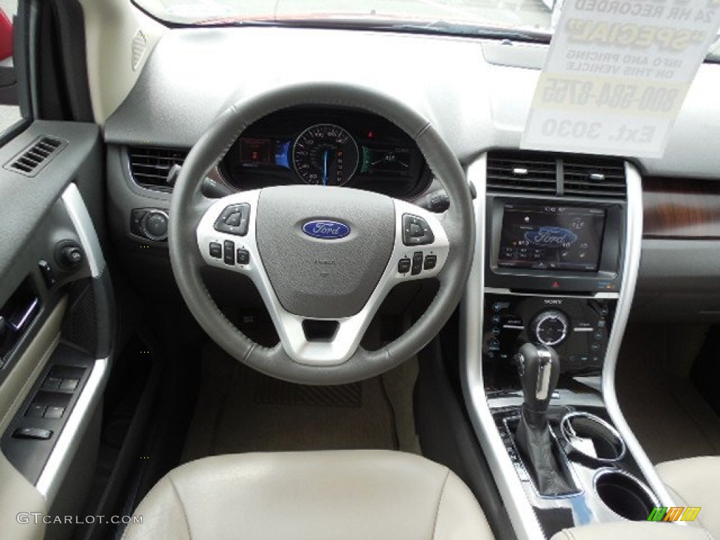 2011 Ford Edge Limited Medium Light Stone Dashboard Photo #80660526