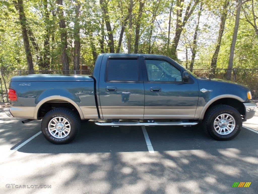 2003 F150 King Ranch SuperCrew 4x4 - Charcoal Blue Metallic / Castano Brown Leather photo #6