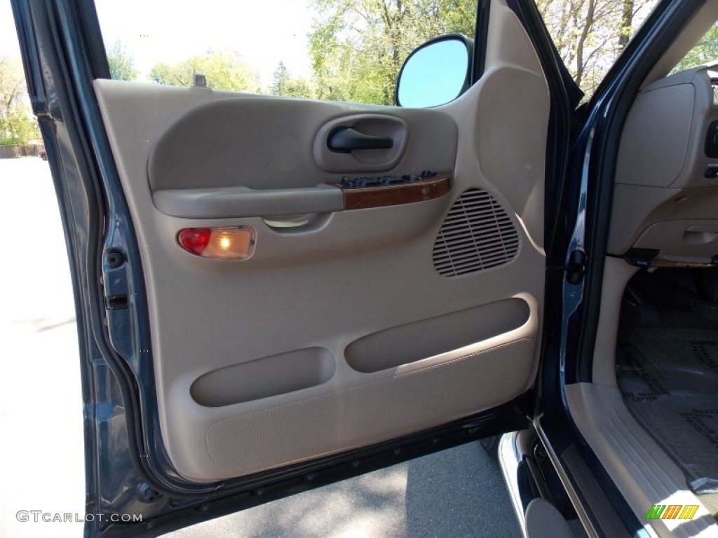 2003 F150 King Ranch SuperCrew 4x4 - Charcoal Blue Metallic / Castano Brown Leather photo #11