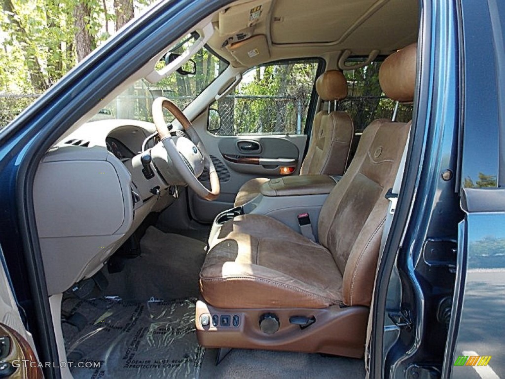 2003 F150 King Ranch SuperCrew 4x4 - Charcoal Blue Metallic / Castano Brown Leather photo #13