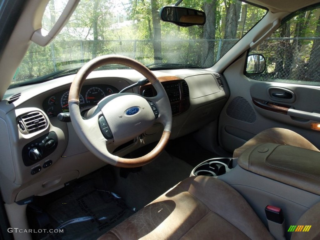 2003 F150 King Ranch SuperCrew 4x4 - Charcoal Blue Metallic / Castano Brown Leather photo #14