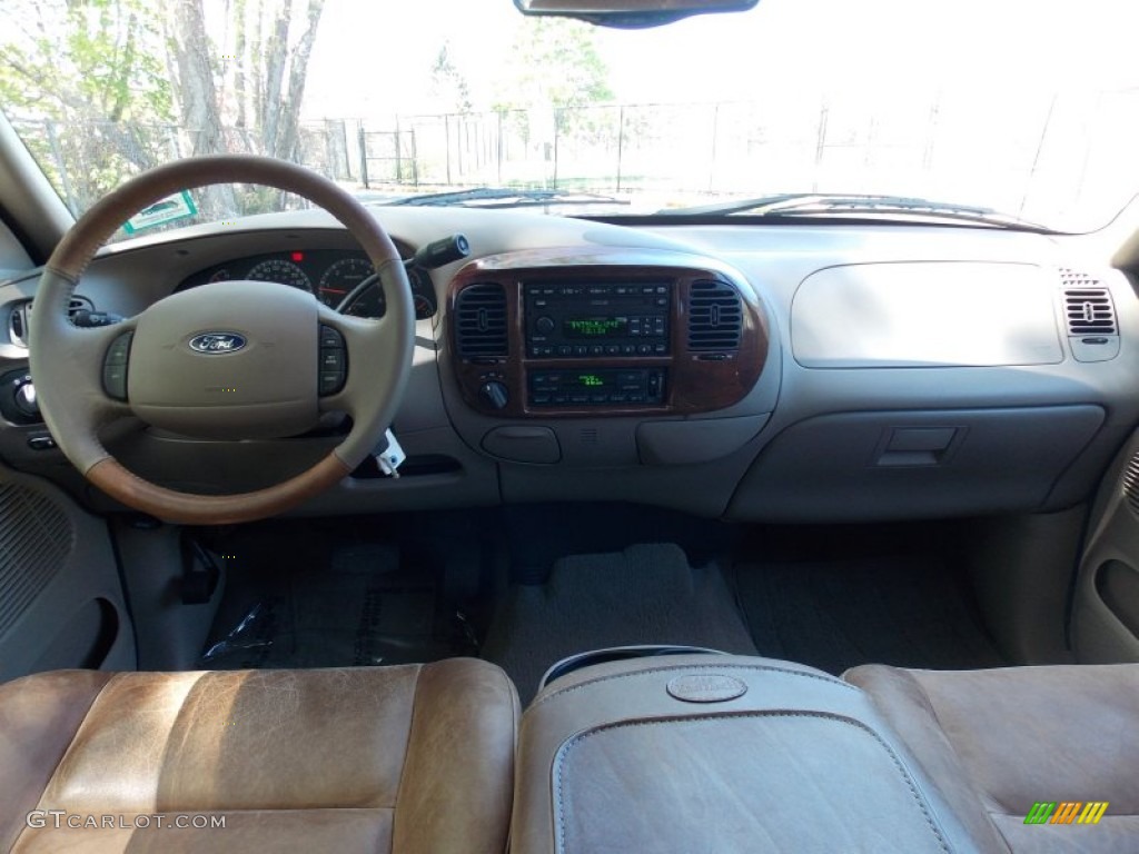 2003 F150 King Ranch SuperCrew 4x4 - Charcoal Blue Metallic / Castano Brown Leather photo #16