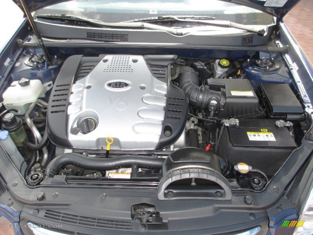 2006 Optima LX V6 - Imperial Blue / Gray photo #17