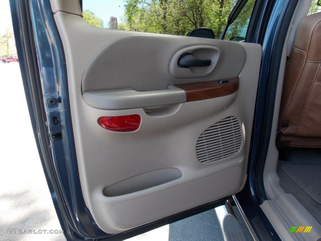 2003 F150 King Ranch SuperCrew 4x4 - Charcoal Blue Metallic / Castano Brown Leather photo #18