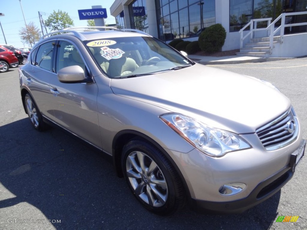 2008 EX 35 Journey AWD - Scarlet Silver / Stone photo #1