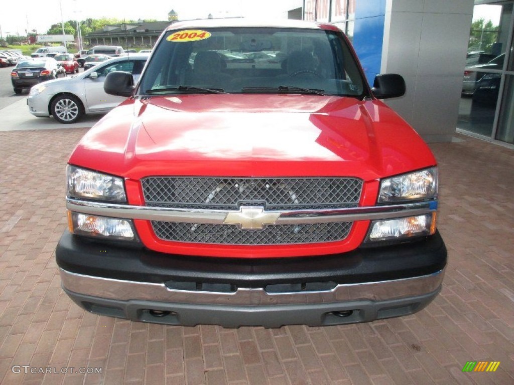 2004 Silverado 1500 LS Extended Cab 4x4 - Sport Red Metallic / Dark Charcoal photo #15