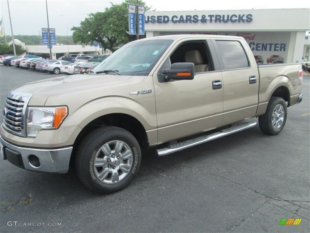 2011 F150 XLT SuperCrew - Pale Adobe Metallic / Pale Adobe photo #5