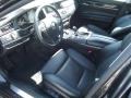 2010 BMW 7 Series Black Nappa Leather Interior Prime Interior Photo