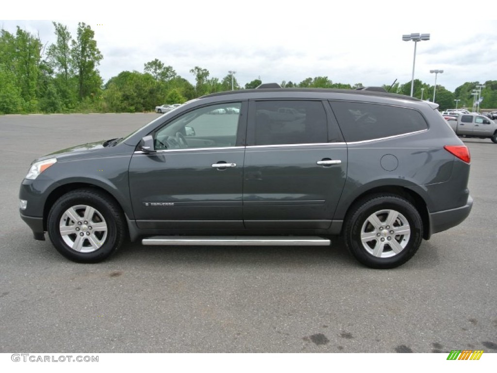 Cyber Gray Metallic 2009 Chevrolet Traverse LT Exterior Photo #80663622