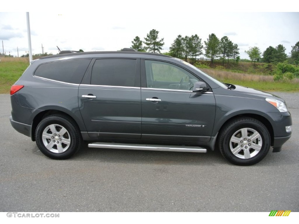 Cyber Gray Metallic 2009 Chevrolet Traverse LT Exterior Photo #80663687