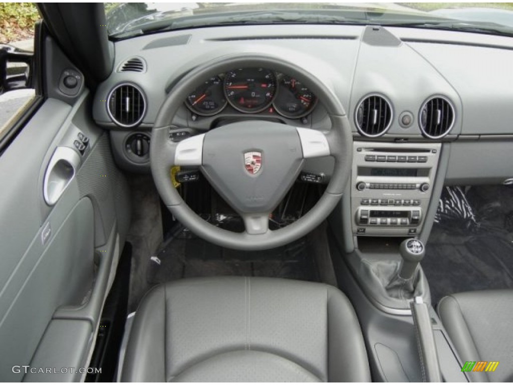 2008 Porsche Boxster Standard Boxster Model Black Dashboard Photo #80663876