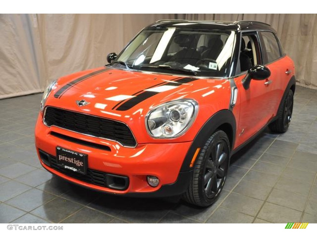 2011 Cooper S Countryman All4 AWD - Pure Red / Carbon Black Lounge Leather photo #1