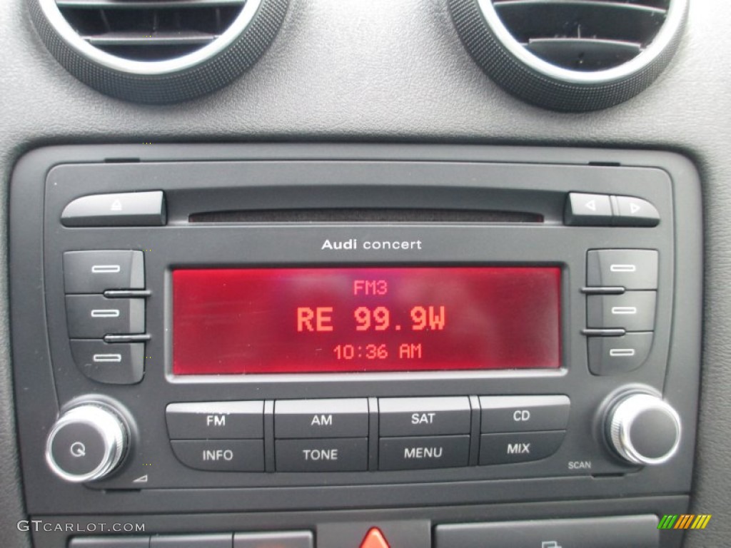 2008 A3 2.0T - Ice Silver Metallic / Black photo #26