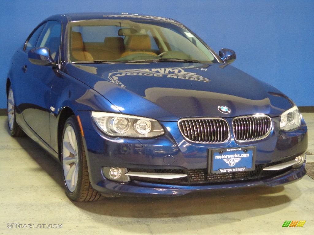 2011 3 Series 335i xDrive Coupe - Deep Sea Blue Metallic / Saddle Brown Dakota Leather photo #1