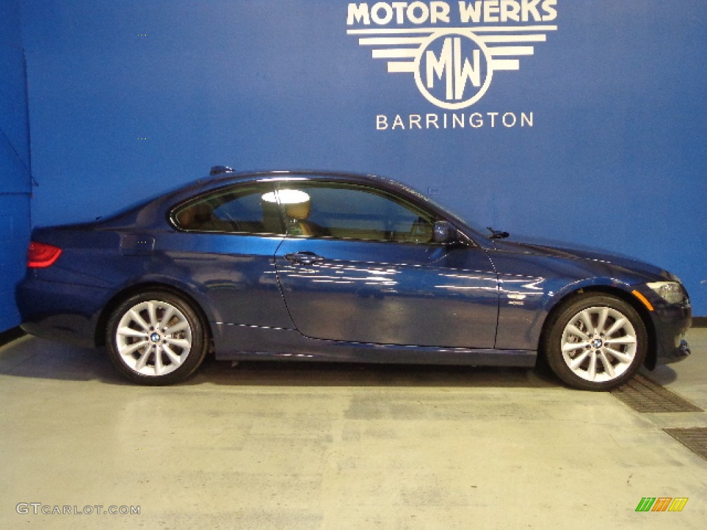 2011 3 Series 335i xDrive Coupe - Deep Sea Blue Metallic / Saddle Brown Dakota Leather photo #14