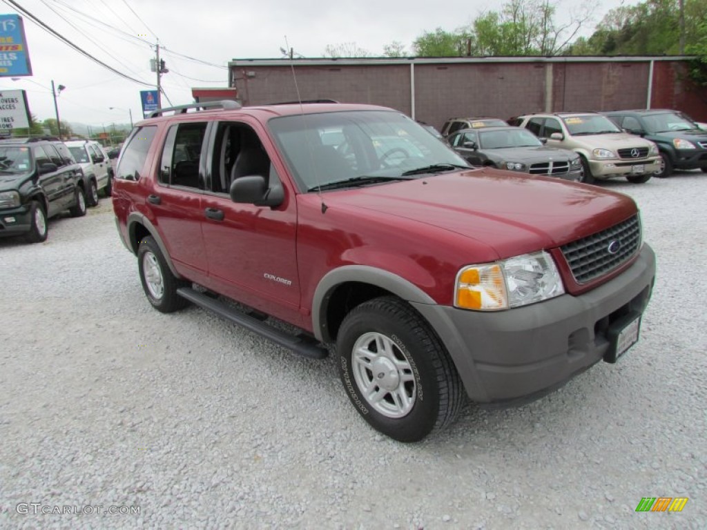 2002 Explorer XLS 4x4 - Toreador Red Metallic / Graphite photo #1