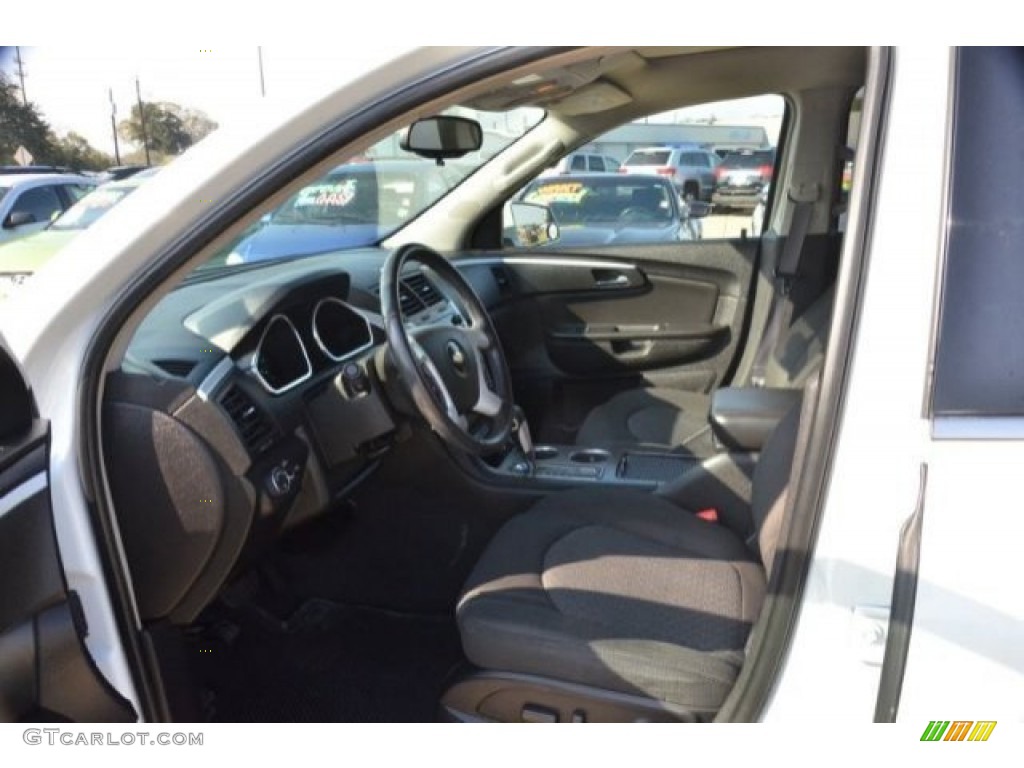 Ebony Interior 2009 Chevrolet Traverse LT Photo #80665126