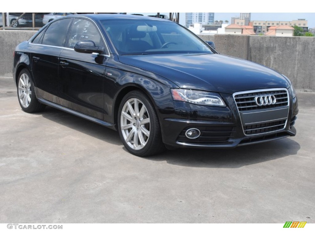 2012 A4 2.0T Sedan - Brilliant Black / Black photo #1