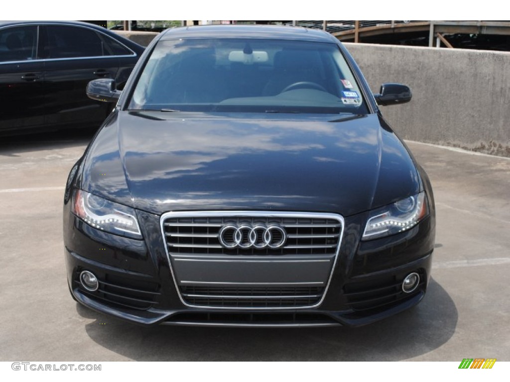 2012 A4 2.0T Sedan - Brilliant Black / Black photo #2